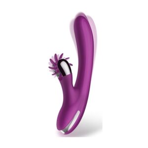 Vibro Rabbit Vibrating Double 10 x 3.5cm Violet