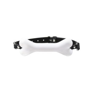 Bâillon Os Silicone blanc