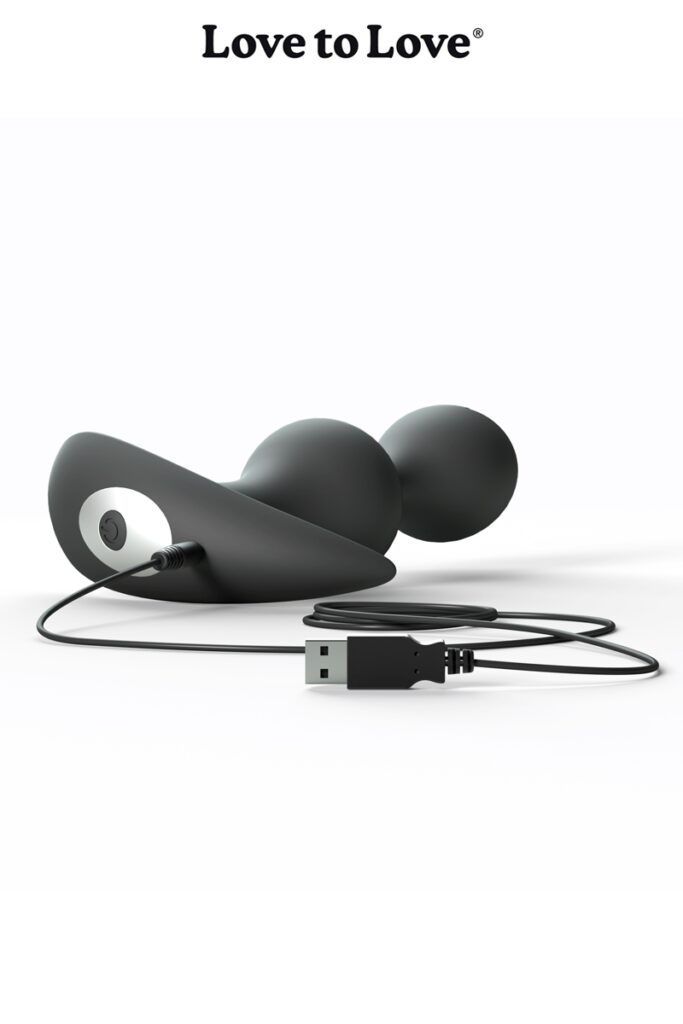 Plug anal vibrant Twinny Bud noir – Image 3