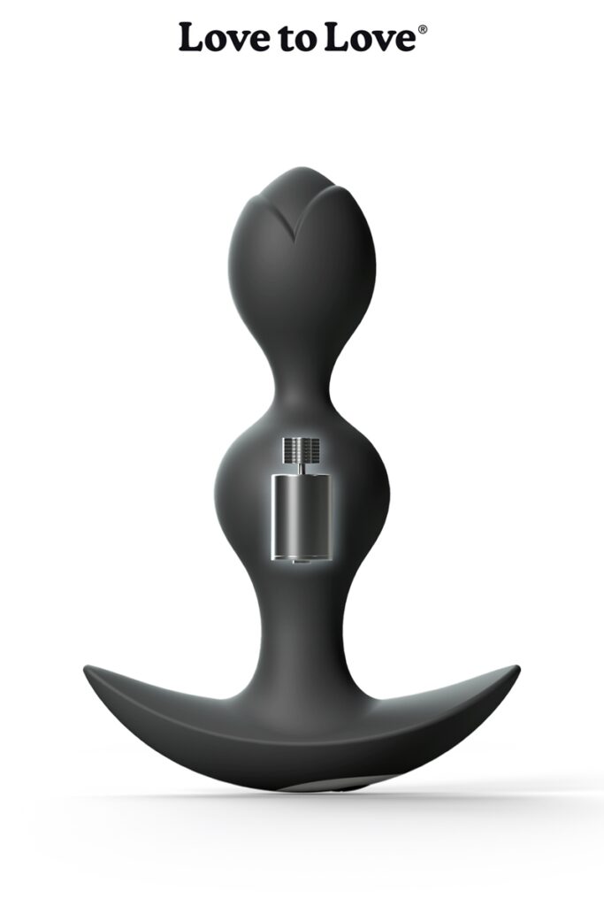 Plug anal vibrant Twinny Bud noir – Image 4