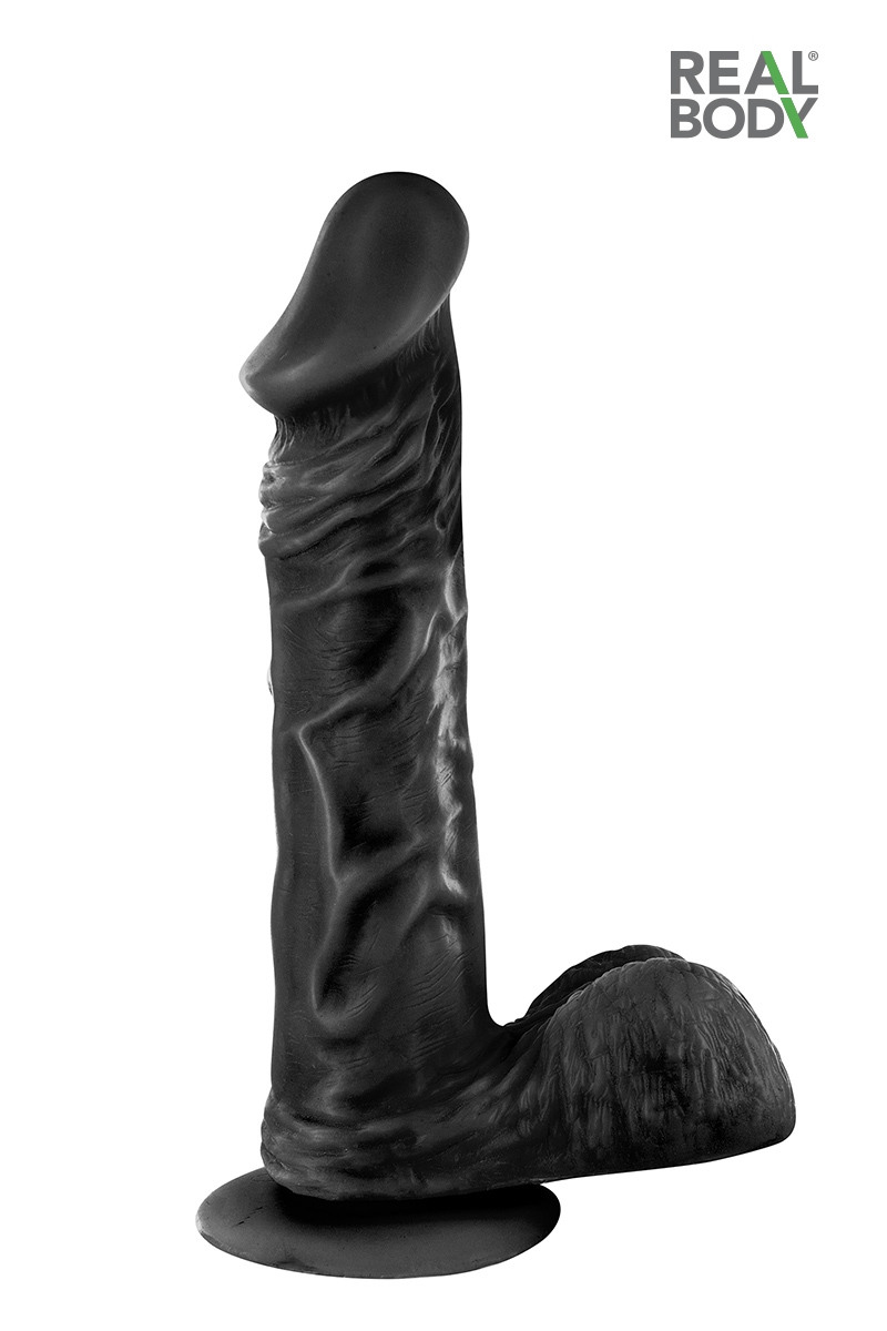 Gode réaliste 18 cm - Real Tony noir – Image 4