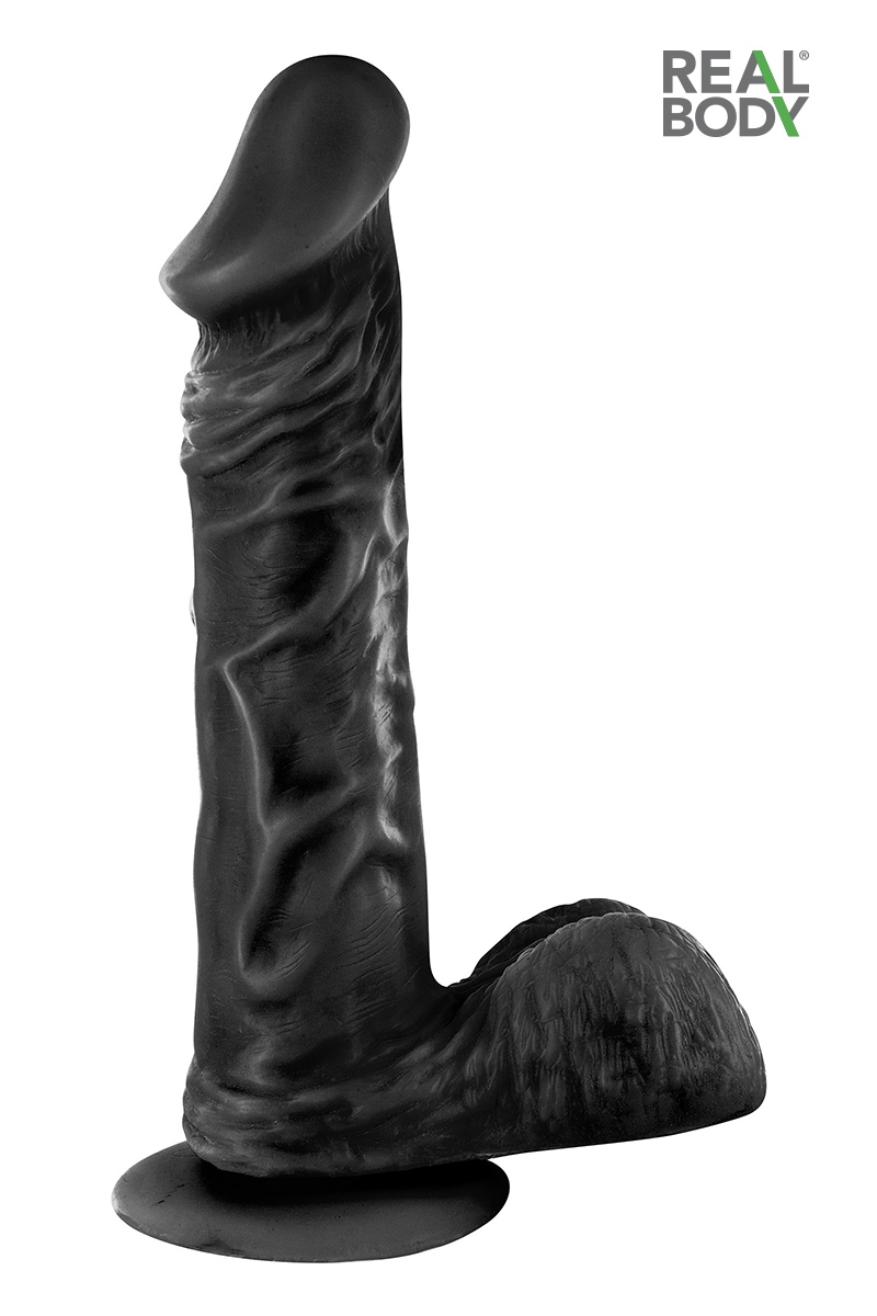 Gode réaliste 23 cm - Real Bruce Noir – Image 4