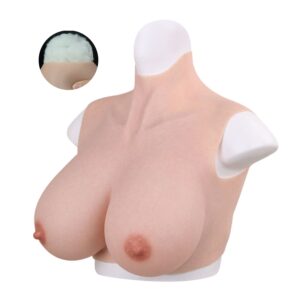 Buste Seins Coton Col haut Bonnet B/G peau clair