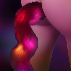 Plug anal Licorne avec queue lumineuse - Taboom