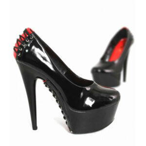 Escarpins Vinyle plateforme effet corset (Grandes Tailles)