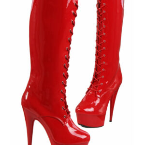 Bottes Vinyle rouge (Grandes Tailles)