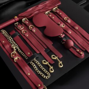 Kit BDSM 11 Pièces Clarissa Rouge ou Noir