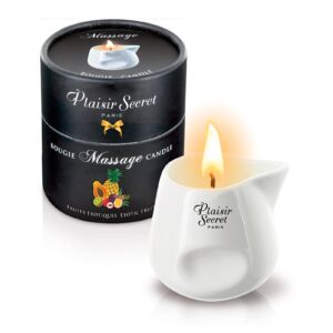 Bougie de massage gourmande fruits exotiques