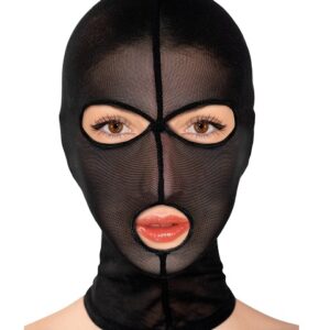 Cagoule fine résille ouverte bouche yeux