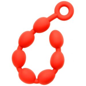 Boules anales Stretch Eggs S, M ou L rouge