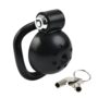 Cage Round Lock 4 x 3.5 cm Noire
