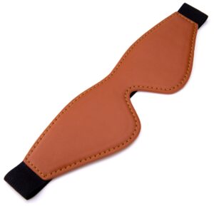 Masque simili cuir caramel