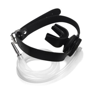 Plug Pénis avec Bâillon Urinoir - Plug 4 x 0.7cm Noir