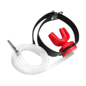 Plug Pénis avec Bâillon Urinoir - Plug 4 x 0.7cm Rouge