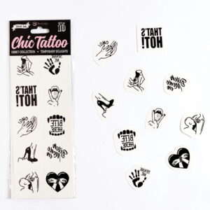 10 tatouages temporaires Kinky Collection - Secret Play