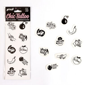 10 tatouages temporaires Spicy Collection - Secret Play