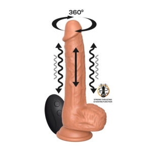Gode Rotatif Vibrant Octavius 15 x 3.7cm