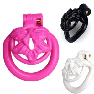 Cage de Chasteté Sissy Fly 3.5x3.5cm Rose, Noir ou Blanc