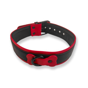 Collier Puppy Collar Noir-Rouge