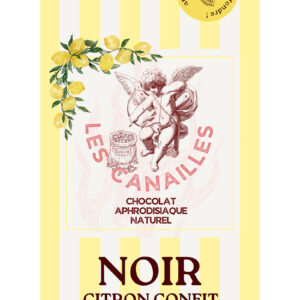 Chocolat noir citron confit - Tablette 100g - Les canailles