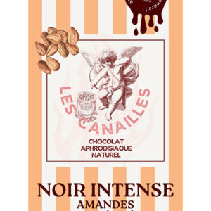 Chocolat noir amandes caramélisées - Tablette 100g - Les canailles