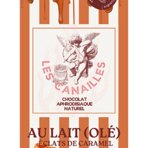 Chocolat au lait éclats de caramel - Tablette 100g - Les canailles
