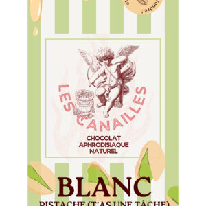 Chocolat blanc pistache - Tablette 100g - Les canailles