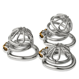 Cage de chasteté Flowal taille S, M ou L + 4 tailles anneaux