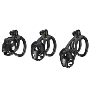 Cage de chasteté Bouh Noir S, M ou L