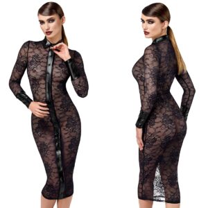 Robe fourreau Noirelle - Noir Handmade