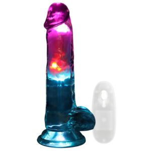 Gode Vibrant Lumineux Led Vibes 15 x 4cm Transparent