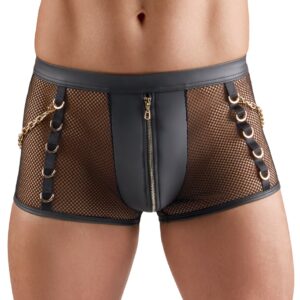 Boxer semi transparent avec zip