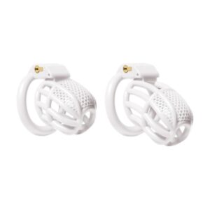 Cage de chasteté Netia Blanche S ou M