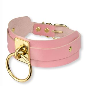 O Ring Collier rose or