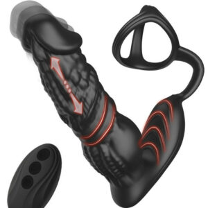 Plug va et vient + Ballstretcher Alicock 15 x 4.6cm