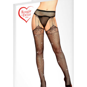 Collant strass noir TU rouge de désir