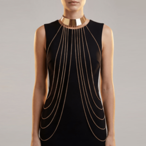 Bijou Tour de cou avec chaines de corps doré ou argent