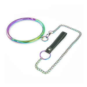 Collier d'appartenance avec laisse - Rainbow