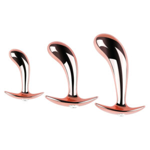 Plug anal métal rose Gold S, M ou L