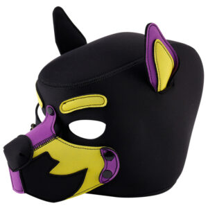 Masque Wolf Gang Noir-Jaune-Violet