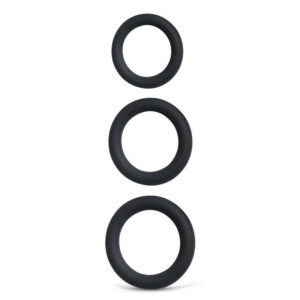 Lot de 3 Cockrings Perfoz 28-40 mm Noirs