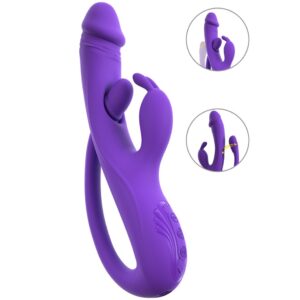 Vibro Rabbit avec tickler flexible - Sweet Smile