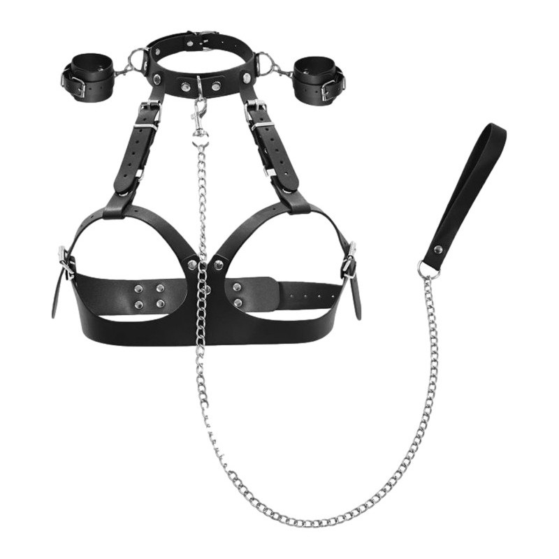 Harnais collier et menottes Beautydom Noir