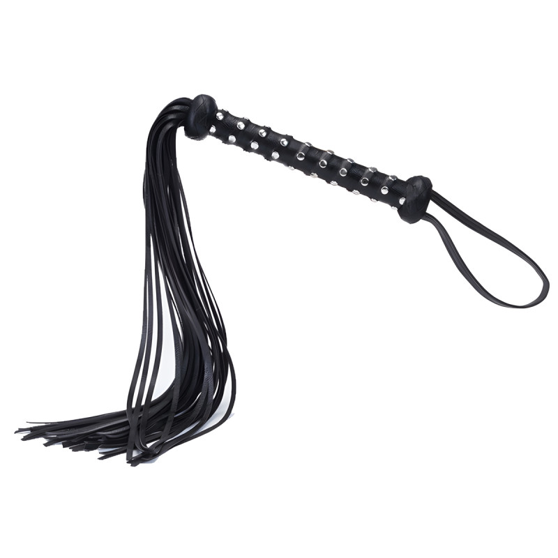 Martinet en cuir Leathal 66cm Noir – Image 3