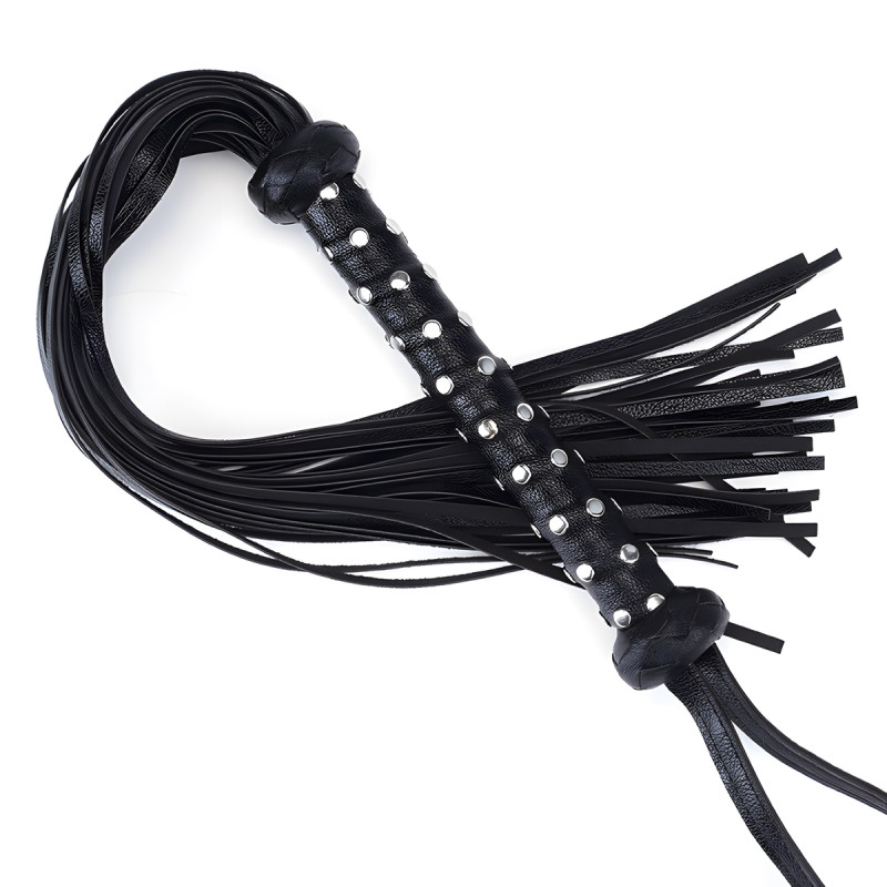 Martinet en cuir Leathal 66cm Noir – Image 4