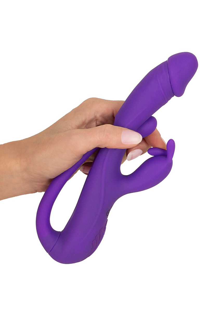 Vibro Rabbit avec tickler flexible - Sweet Smile – Image 4