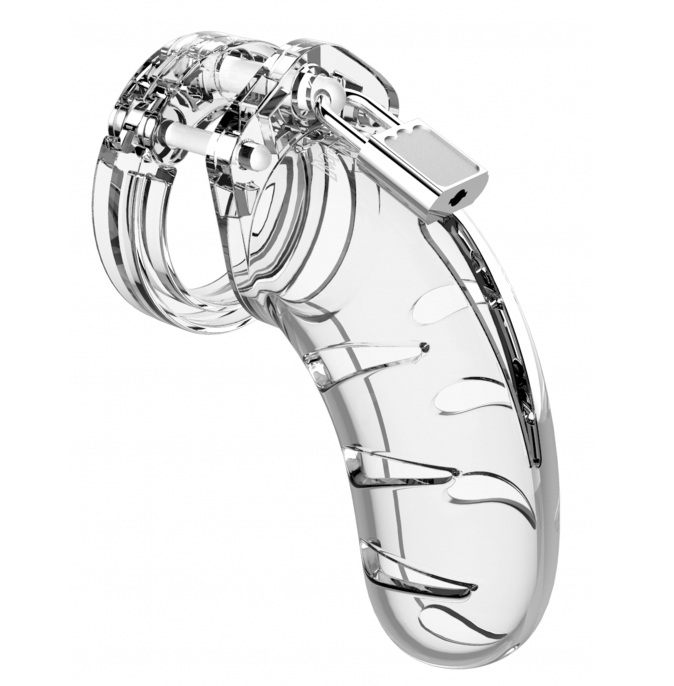 Chasteté ManCage modèle 03 11.5 x 4.2cm transparente