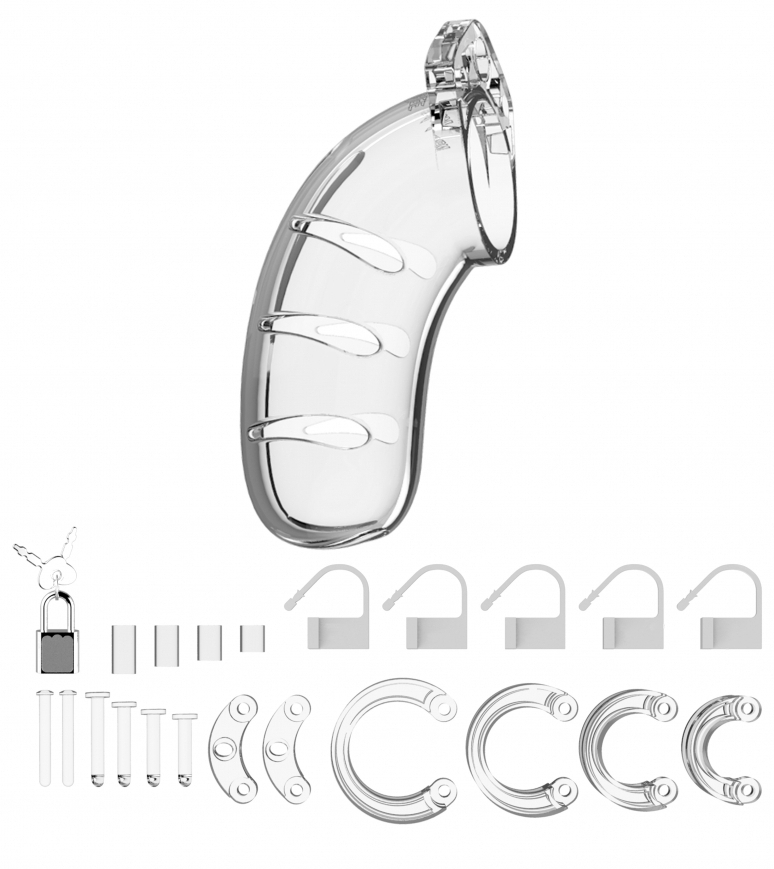 Chasteté ManCage modèle 03 11.5 x 4.2cm transparente – Image 3