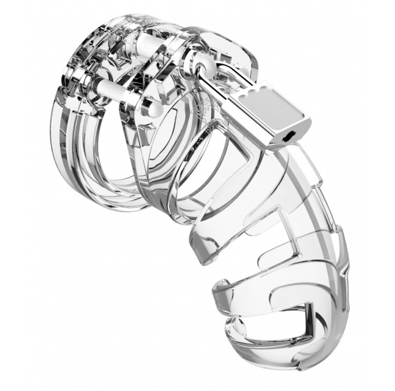 Chasteté ManCage modèle 02 9 x 4.2cm transparente
