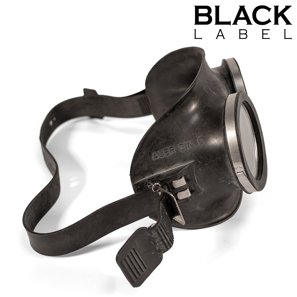 Véritables Lunettes Rubber Goggles Noires – Image 4